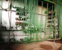 圆形镍铁电炉铜水套现场装置照片