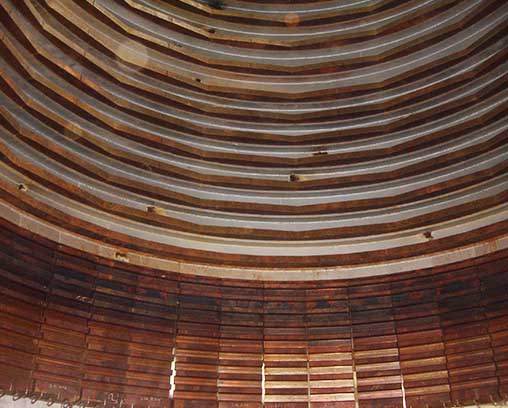 20170328180258_428 Flash furnace reaction tower bottom tooth copper water jacket on-site installation photos